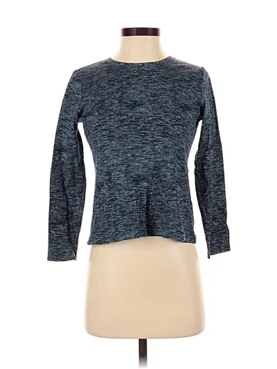 Pre-owned Croft & Barrow 3/4 Sleeve T-shirt In Blue