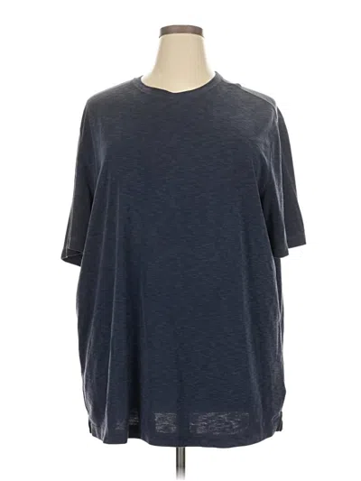 Pre-owned Croft & Barrow 3/4 Sleeve T-shirt In Blue