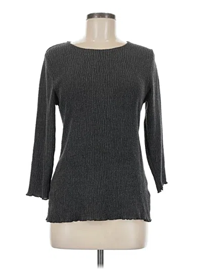 Pre-owned Croft & Barrow 3/4 Sleeve T-shirt In Gray