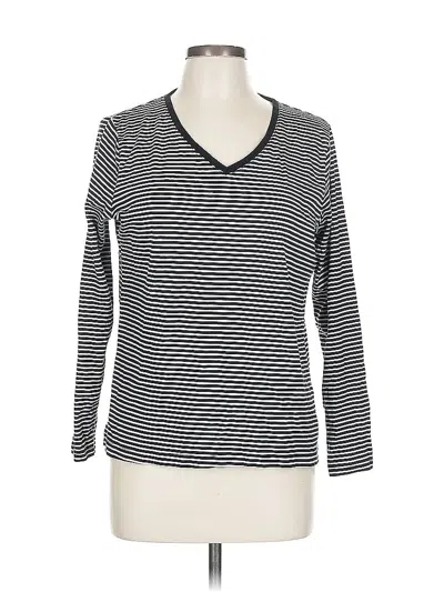 Pre-owned Croft & Barrow 3/4 Sleeve T-shirt In Gray