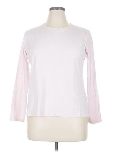 Pre-owned Croft & Barrow 3/4 Sleeve T-shirt In Pink