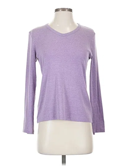 Pre-owned Croft & Barrow 3/4 Sleeve T-shirt In Purple