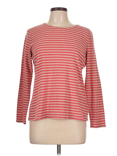 Pre-owned Croft & Barrow 3/4 Sleeve T-shirt In Red