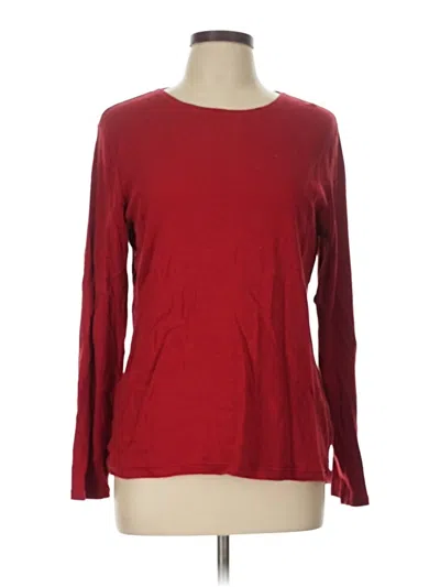 Pre-owned Croft & Barrow 3/4 Sleeve T-shirt In Red