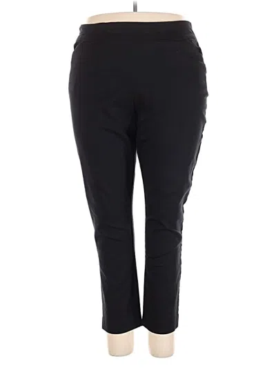 Pre-owned Croft & Barrow Active Pants In Black