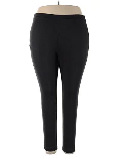 Pre-owned Croft & Barrow Active Pants In Black