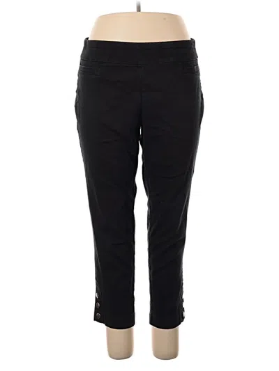 Pre-owned Croft & Barrow Active Pants In Black