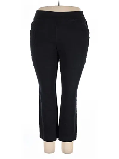 Pre-owned Croft & Barrow Active Pants In Black