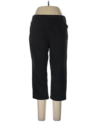 Pre-owned Croft & Barrow Active Pants In Black