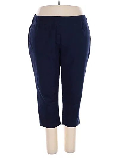 Pre-owned Croft & Barrow Active Pants In Blue