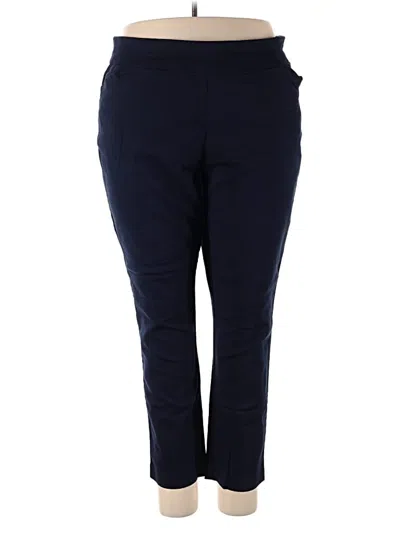 Pre-owned Croft & Barrow Active Pants In Blue