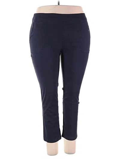 Pre-owned Croft & Barrow Active Pants In Blue