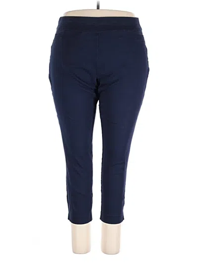 Pre-owned Croft & Barrow Active Pants In Blue