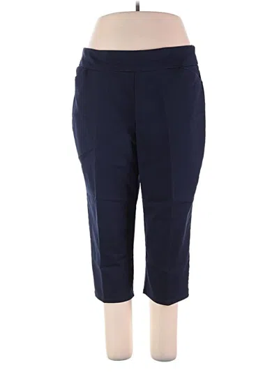 Pre-owned Croft & Barrow Active Pants In Blue