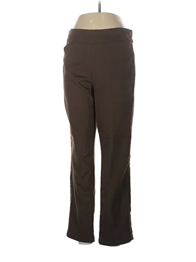 Pre-owned Croft & Barrow Active Pants In Brown