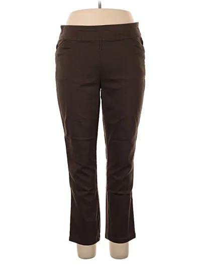Pre-owned Croft & Barrow Active Pants In Brown