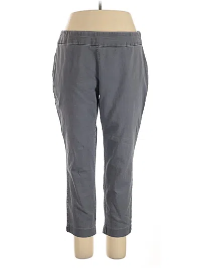 Pre-owned Croft & Barrow Active Pants In Gray