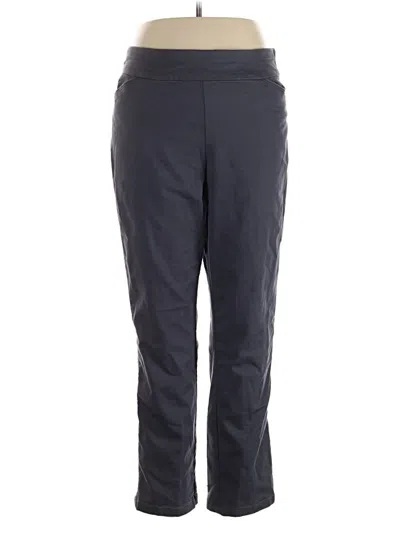Pre-owned Croft & Barrow Active Pants In Gray