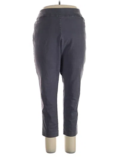 Pre-owned Croft & Barrow Active Pants In Gray