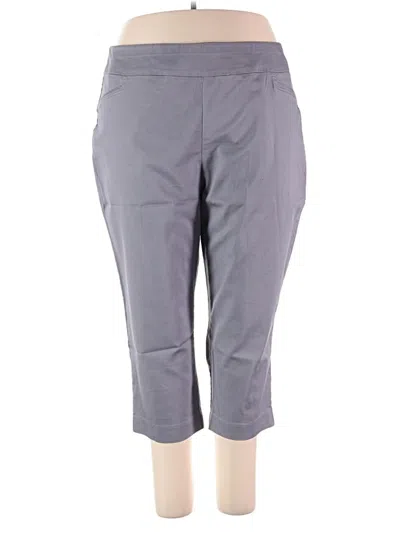 Pre-owned Croft & Barrow Active Pants In Gray