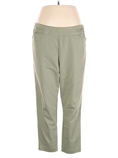 Pre-owned Croft & Barrow Active Pants In Green