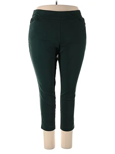 Pre-owned Croft & Barrow Active Pants In Green