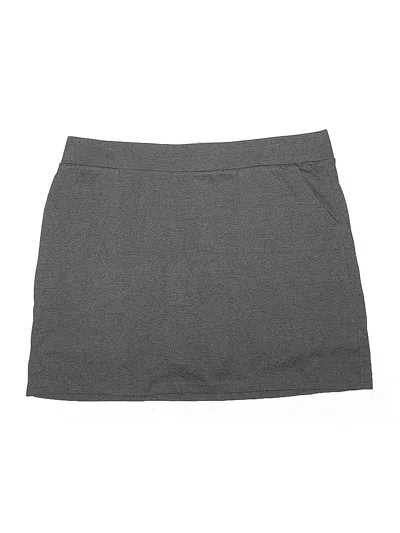 Pre-owned Croft & Barrow Active Skort In Gray