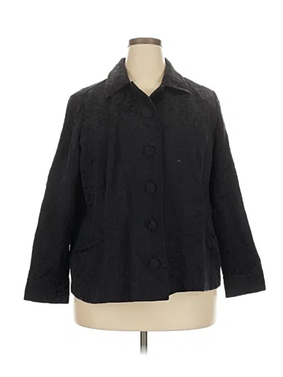 Pre-owned Croft & Barrow Blazer Jacket In Black