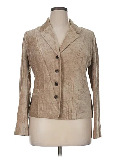 Pre-owned Croft & Barrow Blazer Jacket In Brown