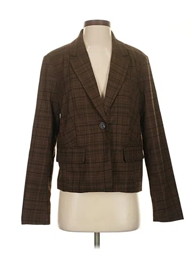 Pre-owned Croft & Barrow Blazer Jacket In Brown