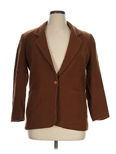 Pre-owned Croft & Barrow Blazer Jacket In Brown