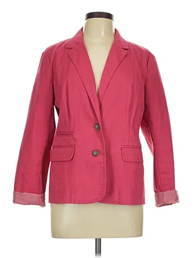 Pre-owned Croft & Barrow Blazer Jacket In Pink