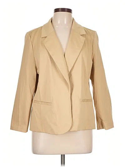 Pre-owned Croft & Barrow Blazer Jacket In Tan