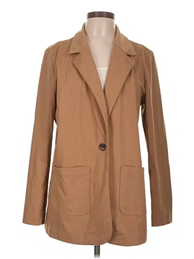 Pre-owned Croft & Barrow Blazer Jacket In Tan
