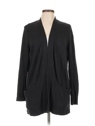 Pre-owned Croft & Barrow Cardigan Sweater In Black