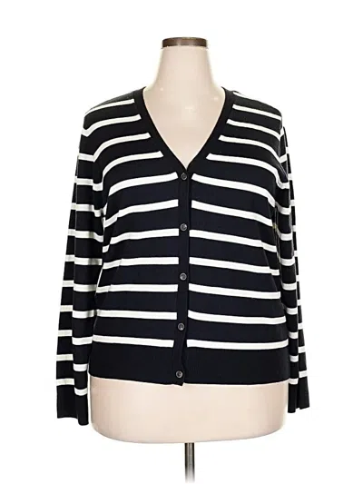 Pre-owned Croft & Barrow Cardigan Sweater In Black