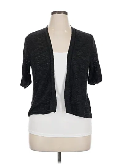 Pre-owned Croft & Barrow Cardigan Sweater In Black