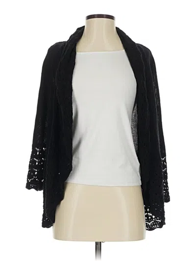 Pre-owned Croft & Barrow Cardigan Sweater In Black