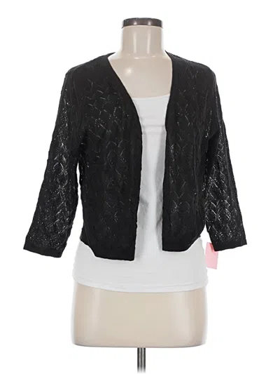 Pre-owned Croft & Barrow Cardigan Sweater In Black