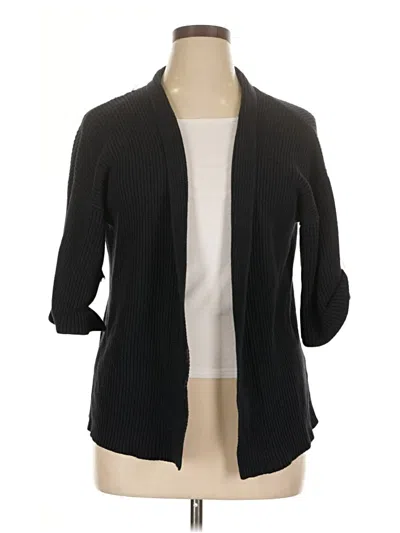Pre-owned Croft & Barrow Cardigan Sweater In Black