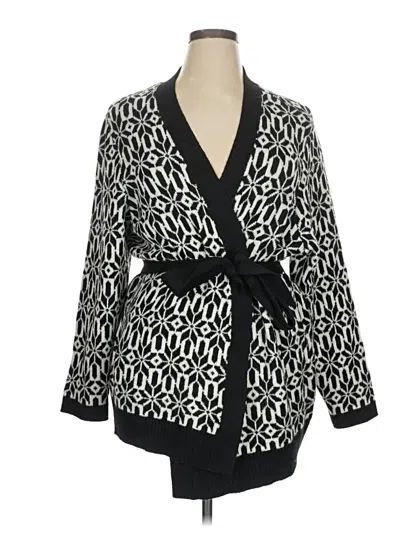 Pre-owned Croft & Barrow Cardigan Sweater In Black