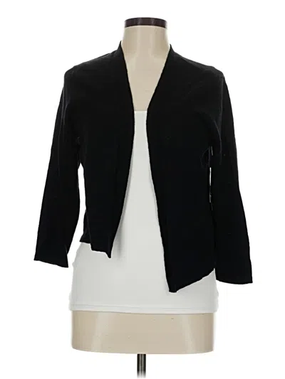 Pre-owned Croft & Barrow Cardigan Sweater In Black