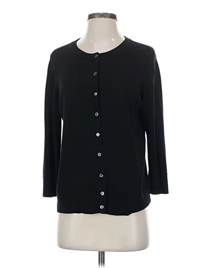 Pre-owned Croft & Barrow Cardigan Sweater In Black
