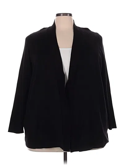 Pre-owned Croft & Barrow Cardigan Sweater In Black