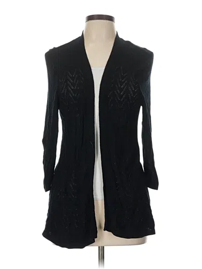 Pre-owned Croft & Barrow Cardigan Sweater In Black