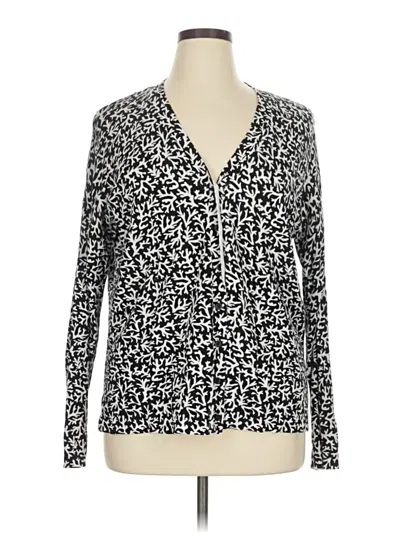 Pre-owned Croft & Barrow Cardigan Sweater In Black