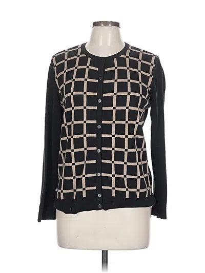 Pre-owned Croft & Barrow Cardigan Sweater In Black
