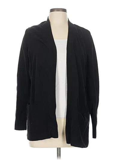 Pre-owned Croft & Barrow Cardigan Sweater In Black