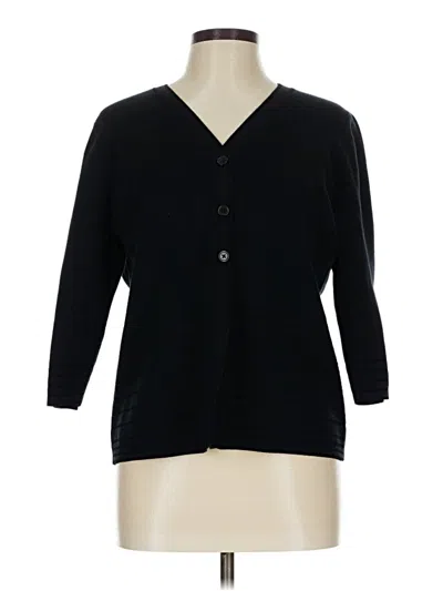 Pre-owned Croft & Barrow Cardigan Sweater In Black