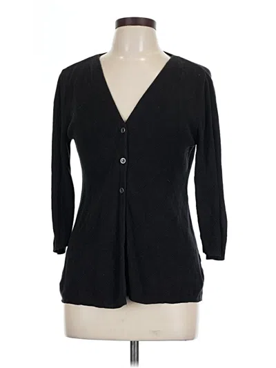 Pre-owned Croft & Barrow Cardigan Sweater In Black